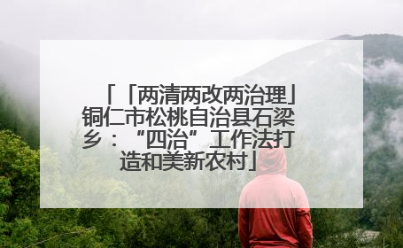 「两清两改两治理」铜仁市松桃自治县石梁乡：“四治”工作法打造和美新农村