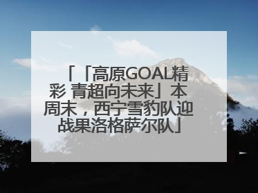 「高原GOAL精彩 青超向未来」本周末，西宁雪豹队迎战果洛格萨尔队