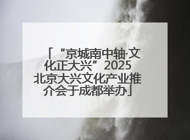 “京城南中轴·文化正大兴”2025北京大兴文化产业推介会于成都举办
