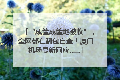 “成筐成筐地被收”，全网都在翻包自查！厦门机场最新回应……