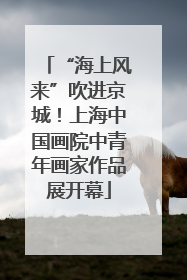 “海上风来”吹进京城！上海中国画院中青年画家作品展开幕