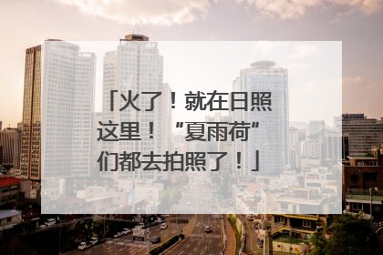 火了！就在日照这里！“夏雨荷”们都去拍照了！