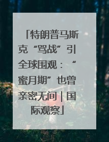 特朗普马斯克“骂战”引全球围观：“蜜月期”也曾亲密无间｜国际观察