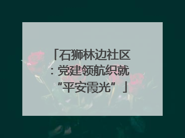 石狮林边社区：党建领航织就“平安霞光”