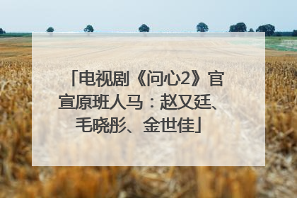 电视剧《问心2》官宣原班人马：赵又廷、毛晓彤、金世佳