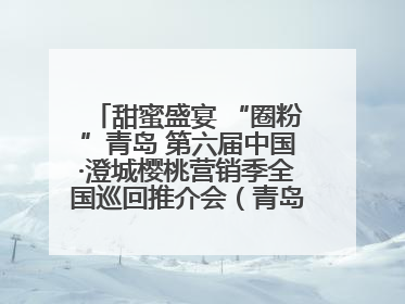 甜蜜盛宴 “圈粉”青岛 第六届中国·澄城樱桃营销季全国巡回推介会（青岛站）成功举办