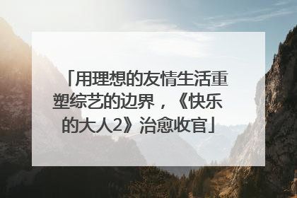 用理想的友情生活重塑综艺的边界，《快乐的大人2》治愈收官