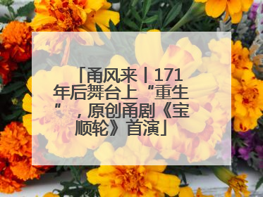 甬风来丨171年后舞台上“重生”，原创甬剧《宝顺轮》首演