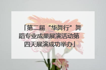 第二届“华舞行”舞蹈专业成果展演活动第四天展演成功举办