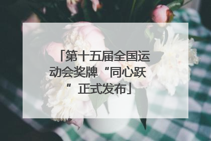 第十五届全国运动会奖牌“同心跃”正式发布