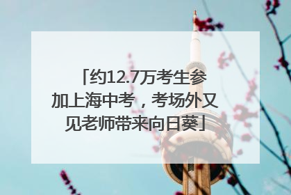 约12.7万考生参加上海中考，考场外又见老师带来向日葵