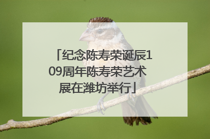 纪念陈寿荣诞辰109周年陈寿荣艺术展在潍坊举行