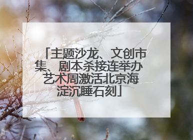 主题沙龙、文创市集、剧本杀接连举办 艺术周激活北京海淀沉睡石刻