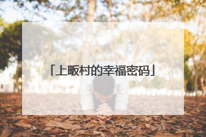 上畈村的幸福密码