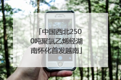 中国西北2500吨聚氯乙烯经湖南怀化首发越南