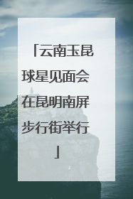 云南玉昆球星见面会在昆明南屏步行街举行