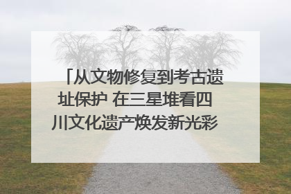 从文物修复到考古遗址保护 在三星堆看四川文化遗产焕发新光彩｜您牵挂的四川