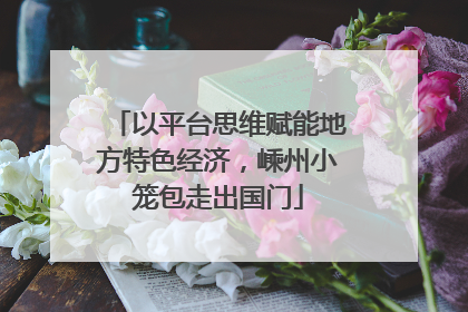 以平台思维赋能地方特色经济，嵊州小笼包走出国门