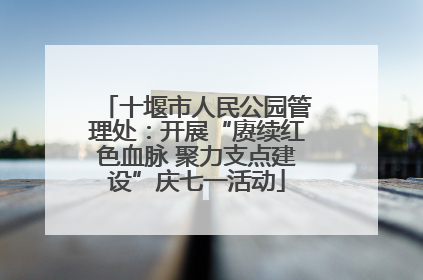 十堰市人民公园管理处：开展“赓续红色血脉 聚力支点建设”庆七一活动