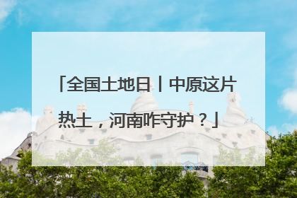 全国土地日丨中原这片热土，河南咋守护？
