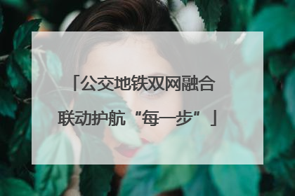 公交地铁双网融合 联动护航“每一步”