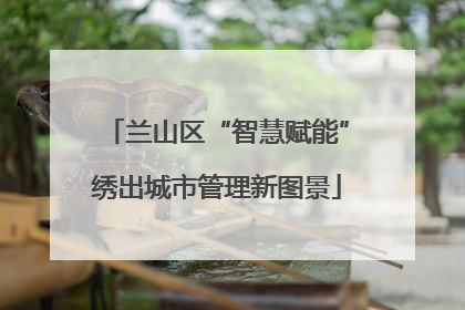 兰山区“智慧赋能”绣出城市管理新图景