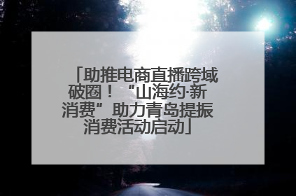 助推电商直播跨域破圈！“山海约·新消费”助力青岛提振消费活动启动