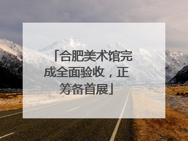 合肥美术馆完成全面验收，正筹备首展