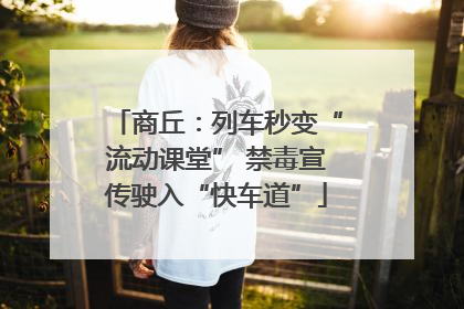 商丘：列车秒变“流动课堂” 禁毒宣传驶入“快车道”