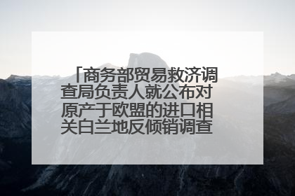 商务部贸易救济调查局负责人就公布对原产于欧盟的进口相关白兰地反倾销调查最终裁定答记者问