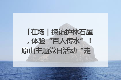 在场｜探访护林石屋，体验“百人传水”！原山主题党日活动“走新”更“走心”
