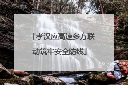 孝汉应高速多方联动筑牢安全防线