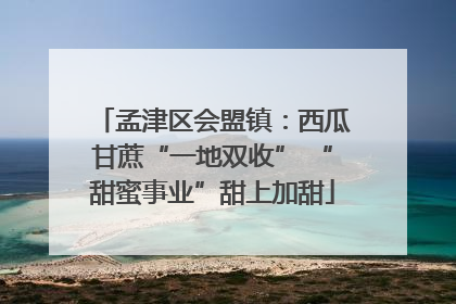 孟津区会盟镇：西瓜甘蔗“一地双收” “甜蜜事业”甜上加甜
