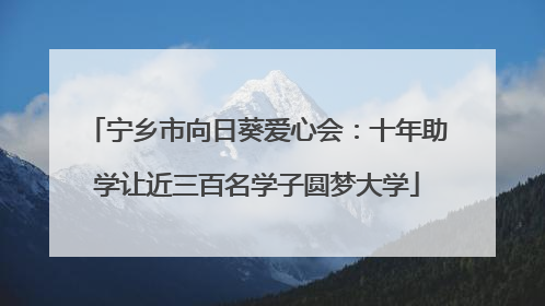 宁乡市向日葵爱心会：十年助学让近三百名学子圆梦大学