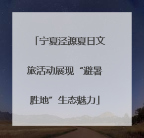 宁夏泾源夏日文旅活动展现“避暑胜地”生态魅力