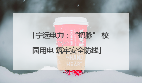 宁远电力：“把脉” 校园用电 筑牢安全防线