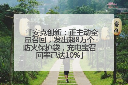 安克创新：正主动全量召回，发出超8万个防火保护袋，充电宝召回率已达10%