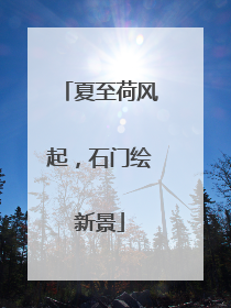 夏至荷风起，石门绘新景