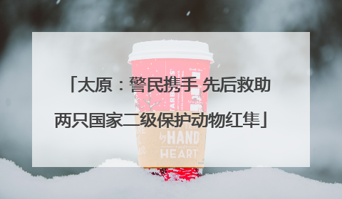 太原：警民携手 先后救助两只国家二级保护动物红隼