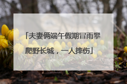 夫妻俩端午假期冒雨攀爬野长城，一人摔伤