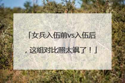 女兵入伍前vs入伍后，这组对比照太飒了！