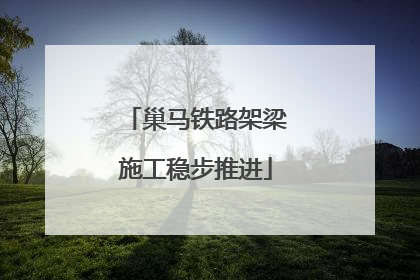 巢马铁路架梁施工稳步推进
