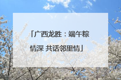 广西龙胜：端午粽情深 共话邻里情
