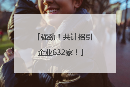 强劲！共计招引企业632家！