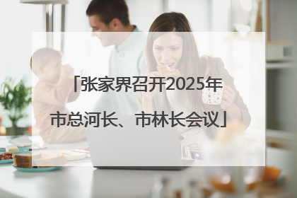 张家界召开2025年市总河长、市林长会议