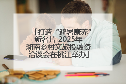打造“避暑康养”新名片 2025年湖南乡村文旅投融资洽谈会在桃江举办