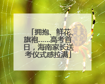 拥抱、鲜花、旗袍……高考首日，海南家长送考仪式感拉满