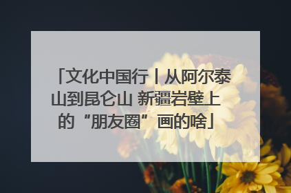 文化中国行丨从阿尔泰山到昆仑山 新疆岩壁上的“朋友圈”画的啥