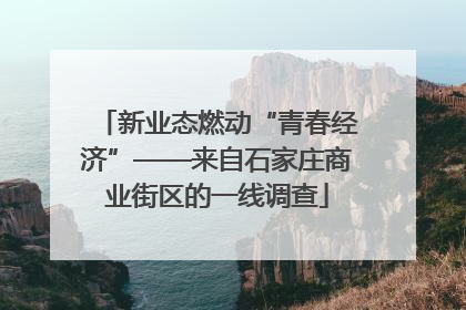 新业态燃动“青春经济”——来自石家庄商业街区的一线调查