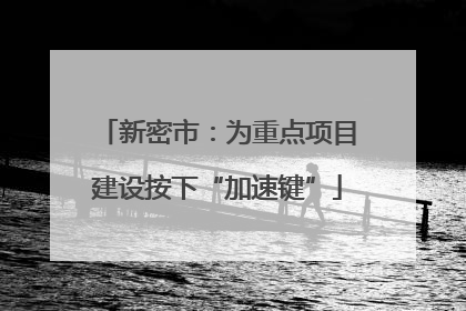 新密市：为重点项目建设按下“加速键”